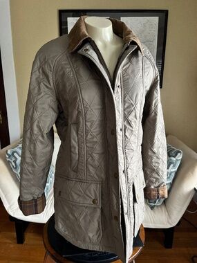 Barbour Beadnell Polarquilt Jacket Color: Sand